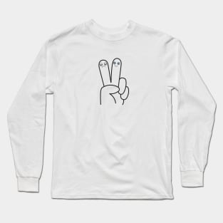 GESTURE TWO FINGERS Long Sleeve T-Shirt